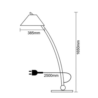 NEDES Designová stojací lampa z masivního dřeva E27 / 60W - WRE201