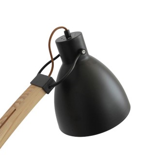 NEDES Designová stojací lampa z masivního dřeva E27 / 60W - WRE162