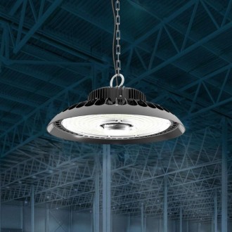 NEDES LED svítidlo UFO 150W / IP65 / 5000K + senzor + standby mode - LU112/SR