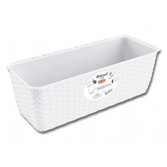 Truhlík samozavlažovací NATURAL plastový 40 cm