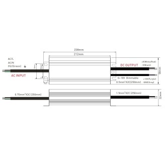 T-led - Stmívatelný napěťový zdroj DIM67 24V 200W Varianta: Stmívatelný napěťový zdroj DIM67 24V 200W