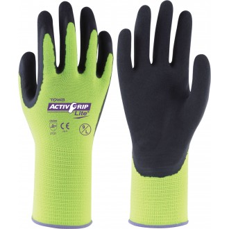 Rukavice AktivGrip Lite limetkové vel. 10/XL Rosteto