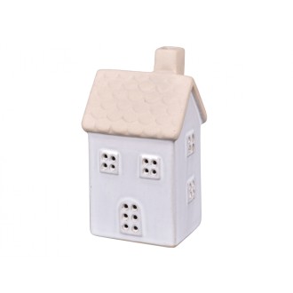 Svítící DŮM LED porcelánový 8x7x16cm