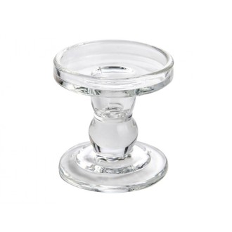 Svícen DUAL skleněný strojní výroba d9x9cm