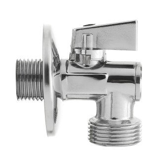 Rohový pračkový ventil s filtrem 1/2x3/4 +klapka Optima ET708L