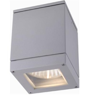 Rendl - QUADRA M stropní antracitová 230V LED E27 8W IP54 Barva: Šedá