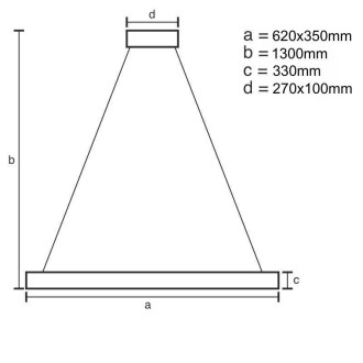 NEDES LED svítidlo + dálkový ovladač 70W - J6315/C
