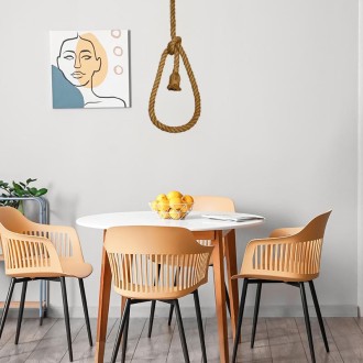 NEDES - Objímka E27 / 1,5m / provaz - přírodní - BH671-2