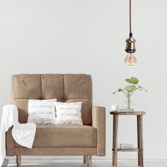 NEDES - Objímka E27 / 1m / bronzová - BH662H
