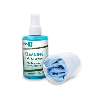 Clean IT Čistící roztok na obrazovky s utěrkou ve víčku - 200ml
