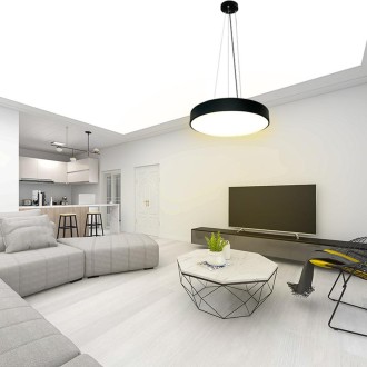 NEDES - LED závěsné svítidlo na lanku s dálkovým ovladačem 50W / 3000K - 6500K - LCL7121R-H