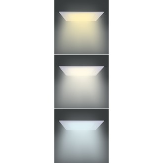 Solight LED mini panel CCT, podhledový, 18W, 1530lm, 3000K, 4000K, 6000K, čtvercový