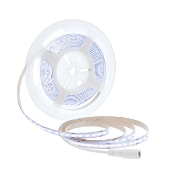 Solight LED COB pásek, sada s adaptérem, vypínač, 5m, 8W/m, 800lm/m, studená bílá