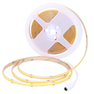 Solight LED COB světelný pás 5m, 10W/m, 1000lm/m, CRi90, IP44, teplá bílá