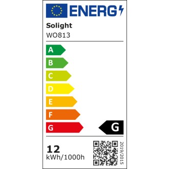 Solight LED venkovní nástěnné osvětlení Terni, 12W, 560lm, 3000K, PIR sensor