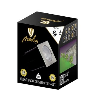 NEDES - LED podlahové svítidlo 4W / IP67 GL511 / 4000K - LGL524S