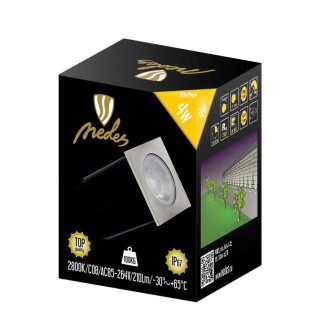 NEDES - LED podlahové svítidlo 4W / IP67 GL511 / 2800K - LGL514S