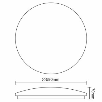 NEDES - LED svítidlo STAR + dálkový ovladač 60W - LCL536AS