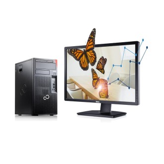Lenovo PC sestava Fujitsu Esprimo P758 MT + 24" Dell UltraSharp + příslušenství