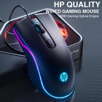 High Quality HP M200 Herní myš - černá