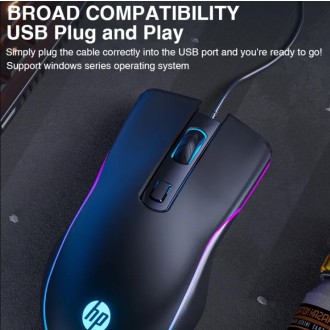 High Quality HP M200 Herní myš - černá