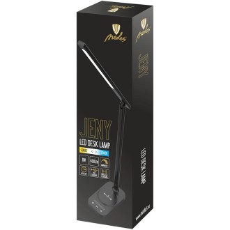 NEDES - LED lampa JENY stmívatelná s časovačem, bezdrátovým nabíjením a USB 8W - DL4305/B