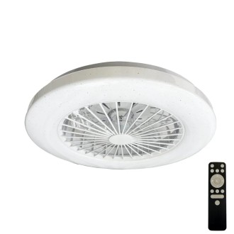 NEDES - LED svítidlo + stropní ventilátor STAR + dálkový ovladač 48W - LCL6340