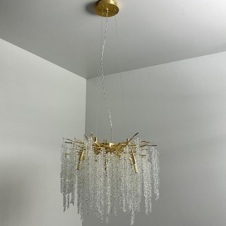 NEDES - Luxusní závěsný křišťálový lustr 9 x G9 - CA021/600