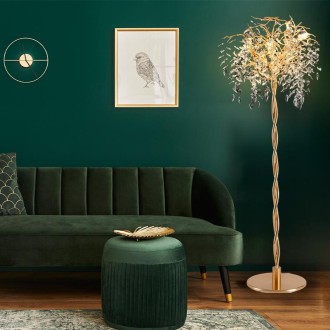 NEDES - Luxusní křišťálová stojací lampa 5 x G9 - CA011/F