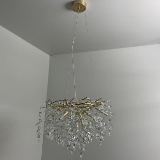 NEDES - Luxusní závěsný křišťálový lustr 9 x G9 - CA011/600