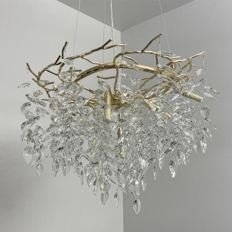 NEDES - Luxusní závěsný křišťálový lustr 9 x G9 - CA011/600