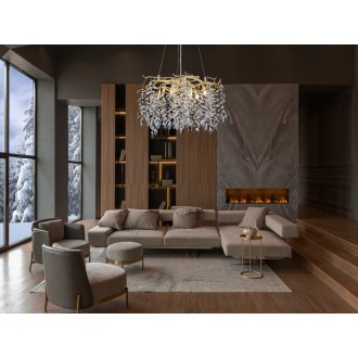 NEDES - Luxusní závěsný křišťálový lustr 9 x G9 - CA011/600