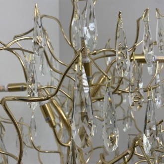 NEDES - Luxusní křišťálová stojací lampa 5 x G9 - CA061/F