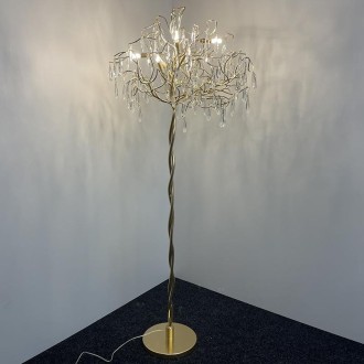 NEDES - Luxusní křišťálová stojací lampa 5 x G9 - CA061/F