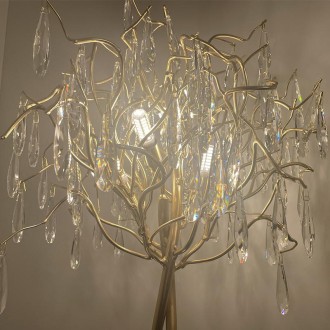 NEDES - Luxusní křišťálová stolní lampa 5 x G9 - CA061/T