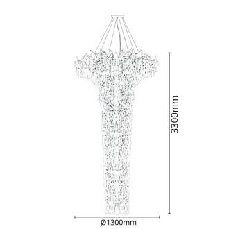 NEDES - Luxusní závěsný křišťálový lustr 41 x G9 - CA061/2300H