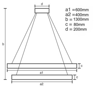 NEDES - LED svítidlo + dálkový ovladač 80W - J4346/B