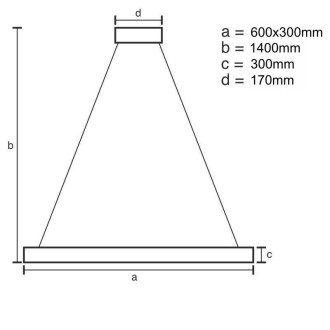 NEDES - LED svítidlo + dálkový ovladač 80W - J6308/C