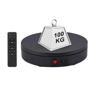 DeTech Otočný stojan pro 360° fotografie - nosnost 100 kg - černá