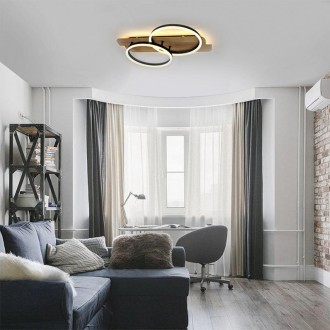 NEDES - LED stropní svítidlo s dálkovým ovladačem 70W - TA1300/BW