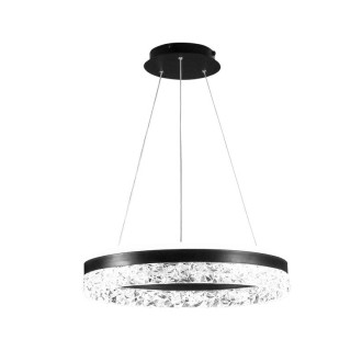 NEDES - LED luxusní závěsné křišťálové svítidlo s dálkovým ovladačem 80W - TA2301/B
