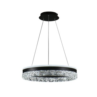 NEDES - LED luxusní závěsné křišťálové svítidlo s dálkovým ovladačem 80W - TA2301/B