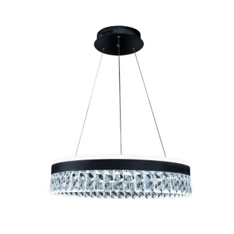 NEDES - LED luxusní závěsné křišťálové svítidlo s dálkovým ovladačem 90W - TA2300/B