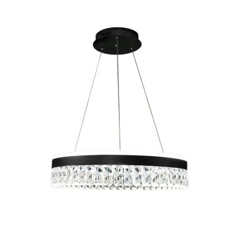 NEDES - LED luxusní závěsné křišťálové svítidlo s dálkovým ovladačem 90W - TA2300/B