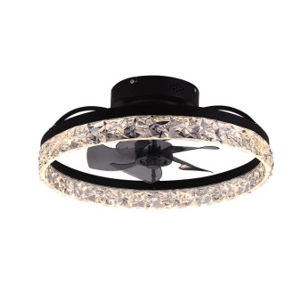 NEDES - LED svítidlo s dálkovým ovladačem a ventilátorem 63W - JF1301/B