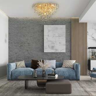 NEDES - Luxusní stropní křišťálový lustr 12 x G9 - CA061/800C