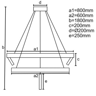NEDES - LED svítidlo + dálkový ovladač 140W - J7304/B