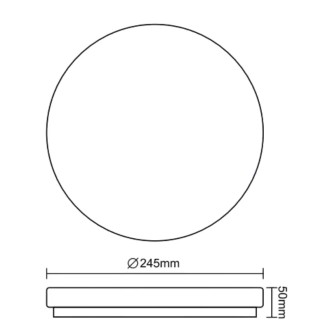 NEDES - LED stropnice OPAL SLIM 12W / SMD / 4000K - LCL421S