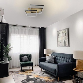 NEDES - LED stropní svítidlo s dálkovým ovladačem 85W - TA1302/BW