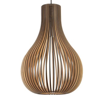 NEDES - Závěsný lustr z masivního dřeva E27 / 380 - WRE092